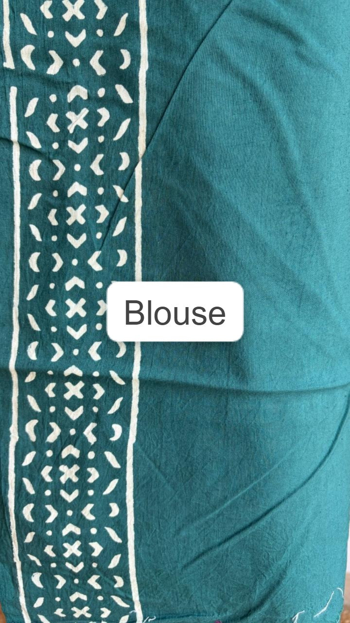 Mul Cotton Hand Block Print Saree _09