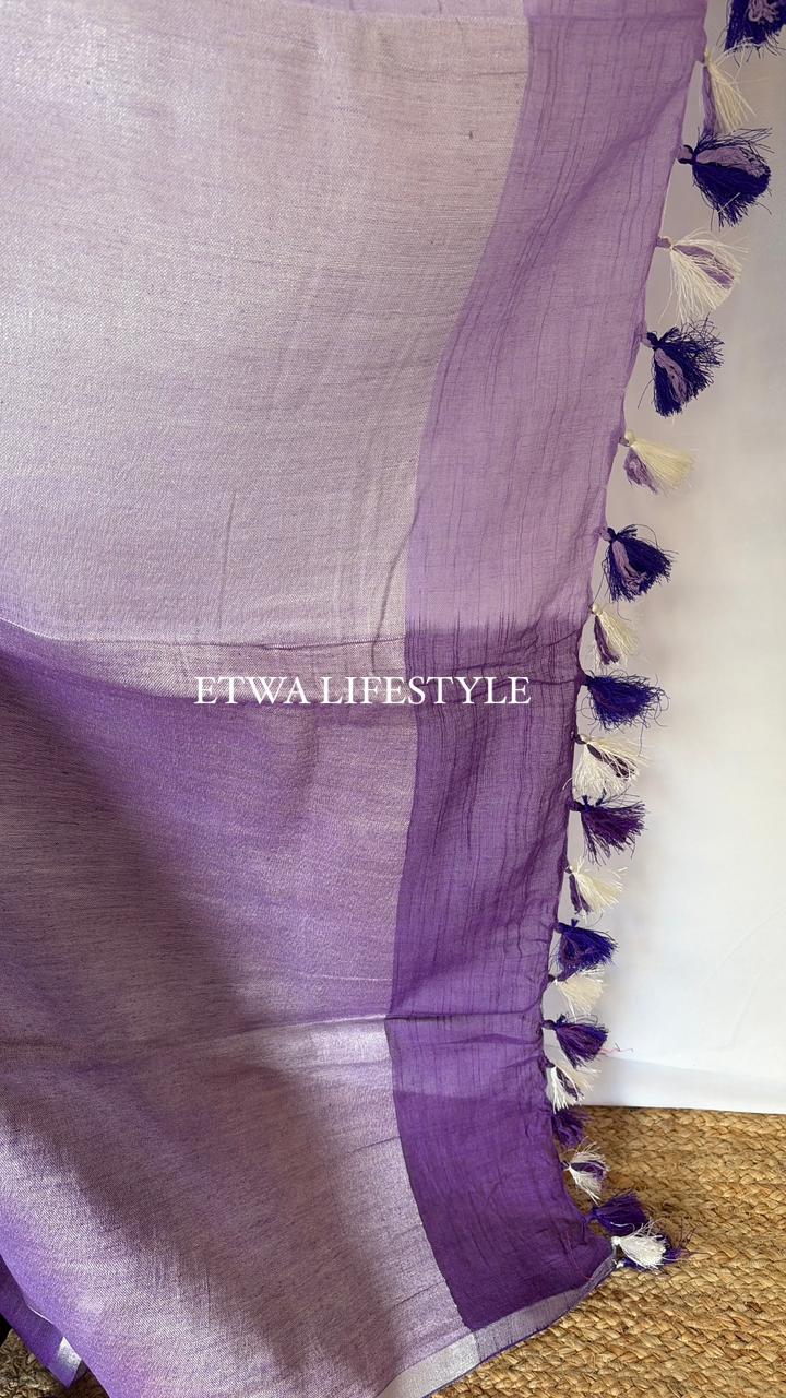 Noor Linen-Tie & Dye-Lavender & Voilet