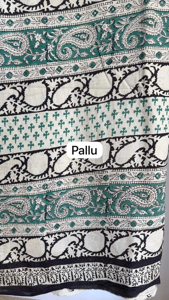 Mul Cotton Hand Block Print Saree _20