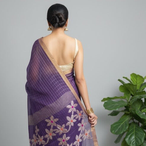 Pure Linen Sarees