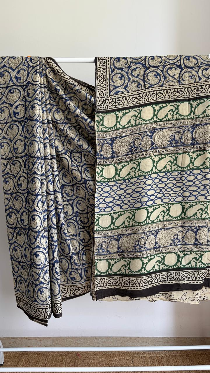 Mul Cotton Hand Block Print Saree _15