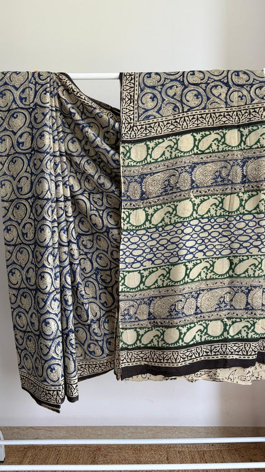 Mul Cotton Hand Block Print Saree _15