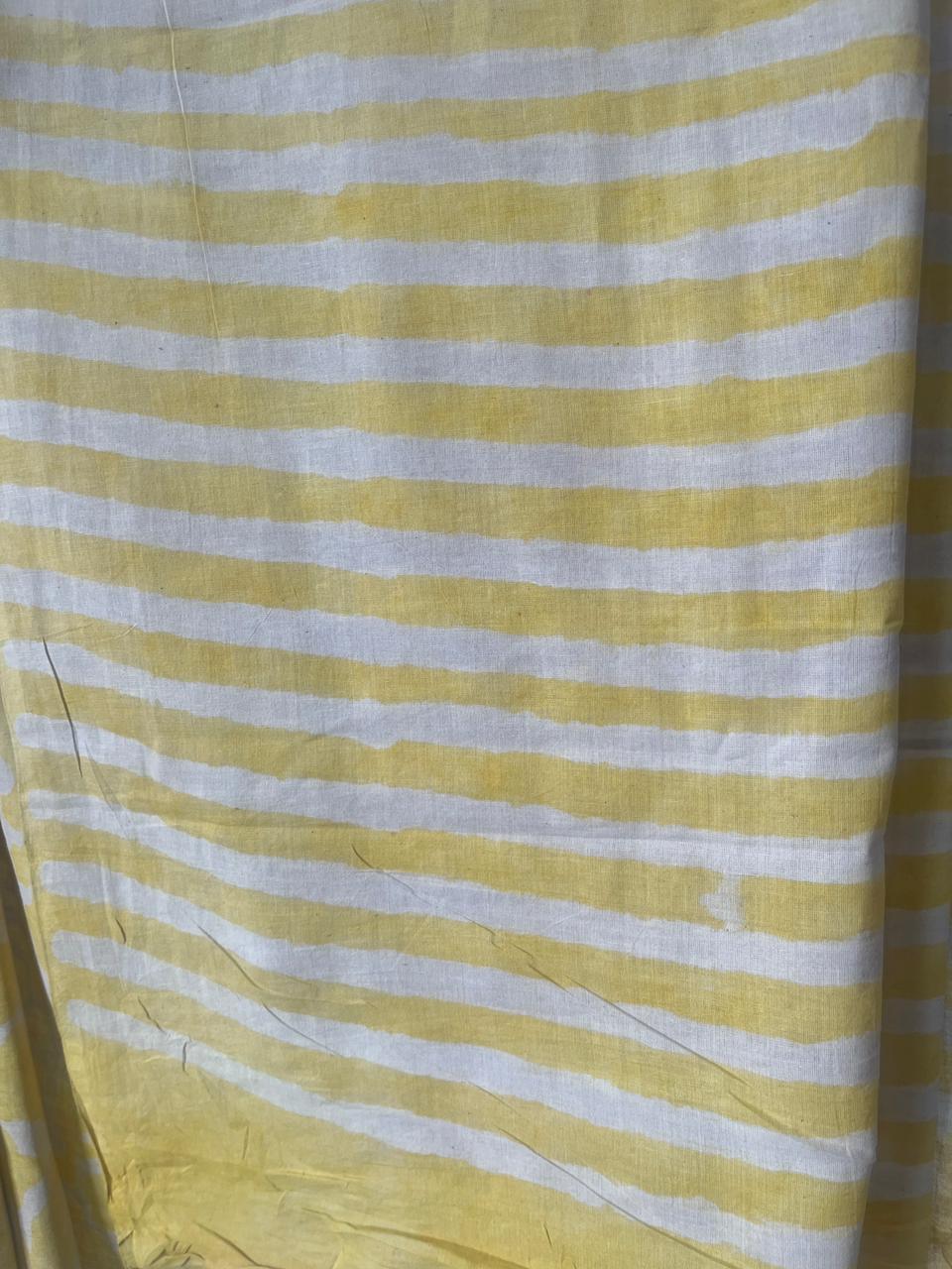 Cotton Hand Block Print Saree