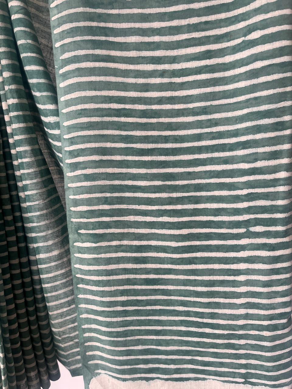 Cotton Hand Block Print Saree