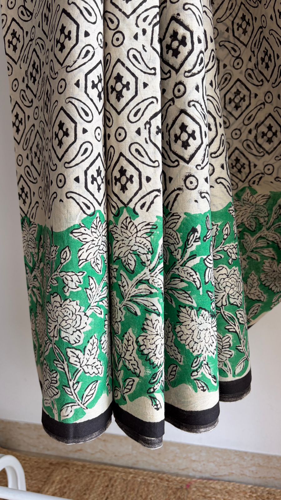 Mul Cotton Hand Block Print Saree _02