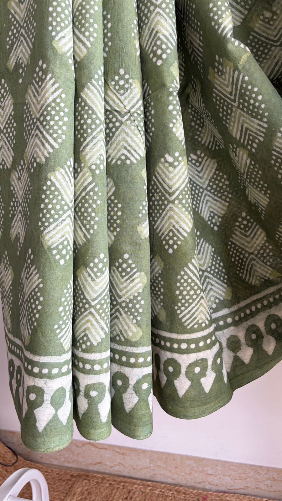 Mul Cotton Hand Block Print Saree _04