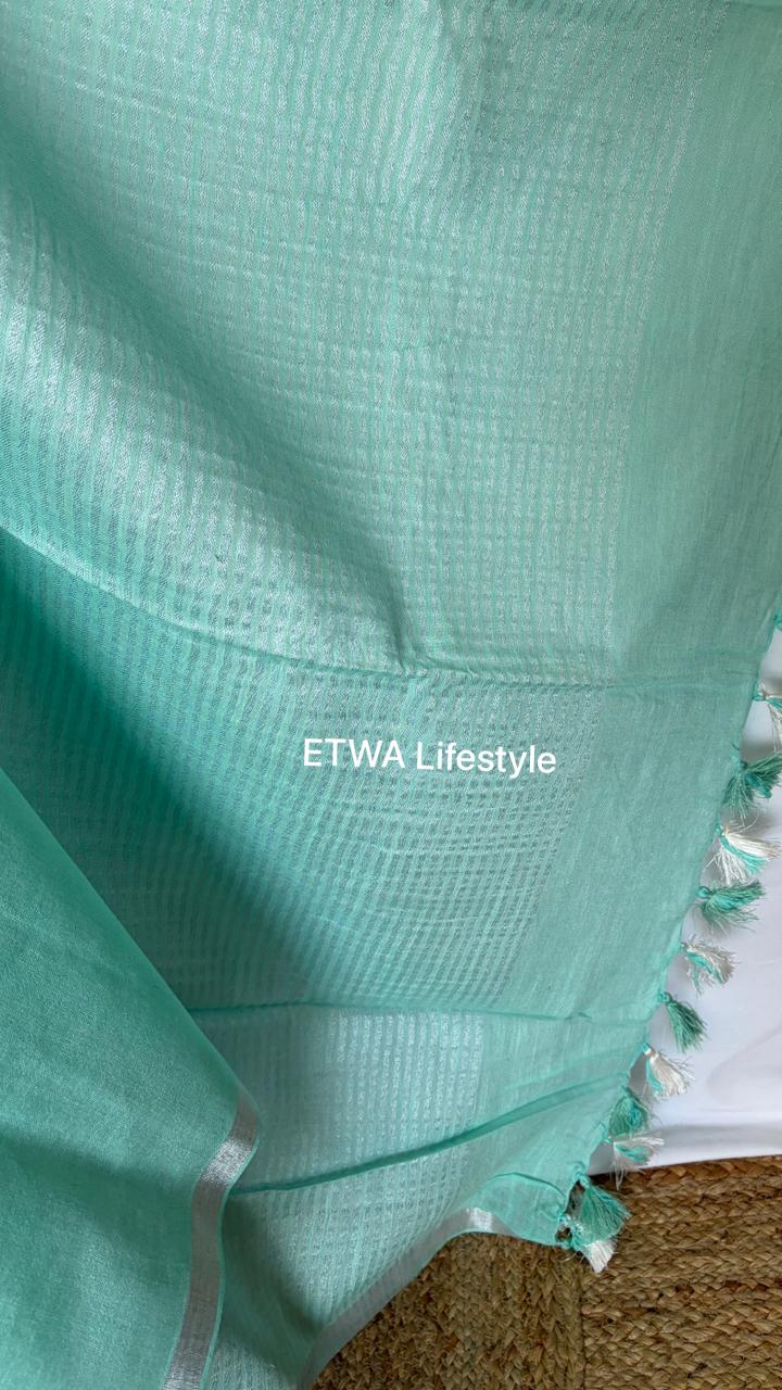 Noor Linen-Pastel Aqua