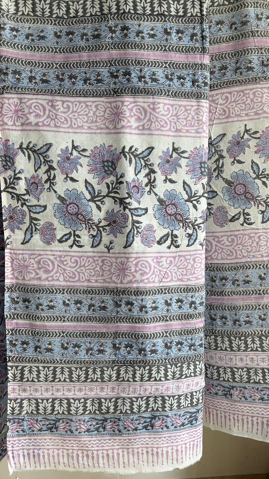 Mul Cotton Hand Block Print Saree _06