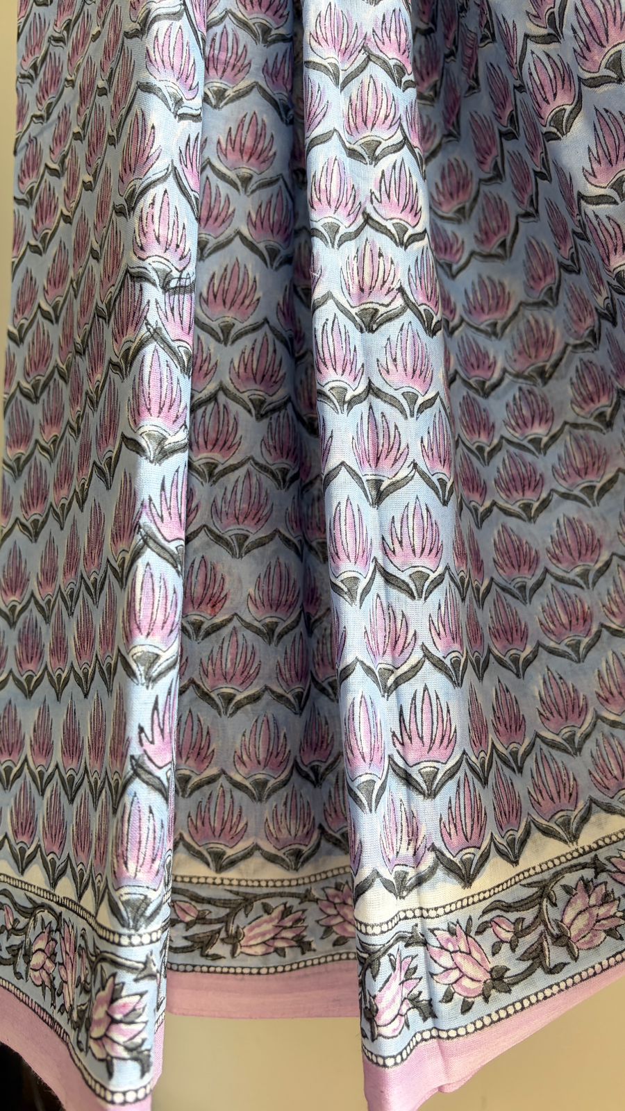 Mul Cotton Hand Block Print Saree _06