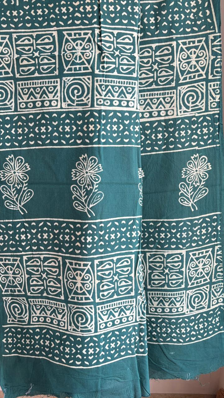 Mul Cotton Hand Block Print Saree _09