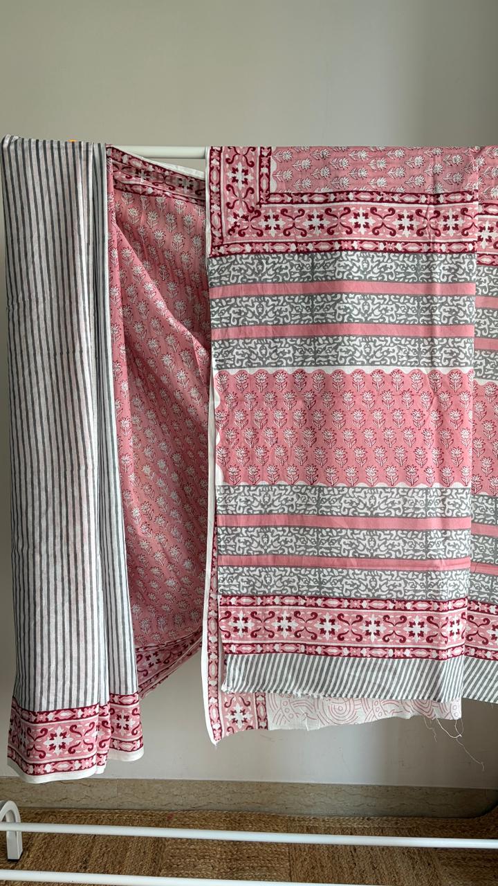Mul Cotton Hand Block Print Saree _10
