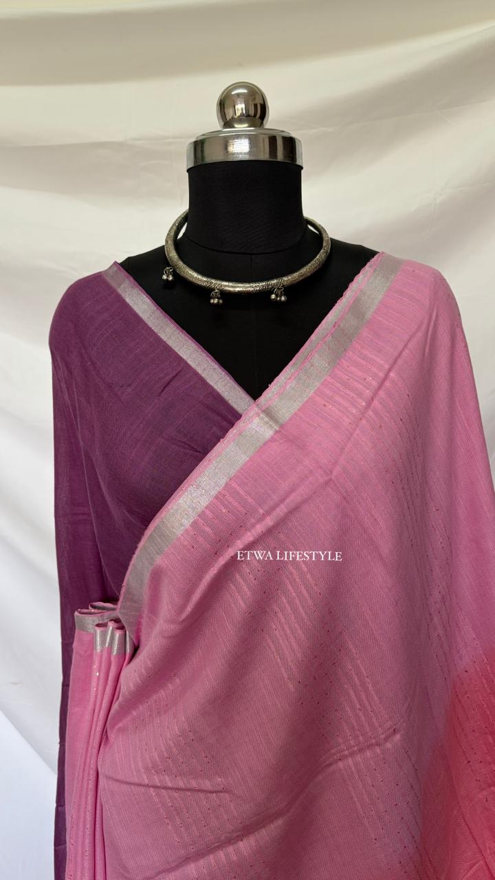 Noor Linen-Tie & Dye-Pink Peach Purple