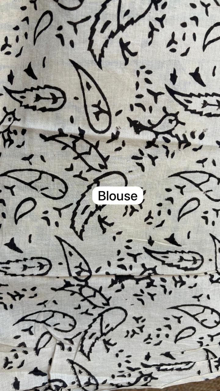 Mul Cotton Hand Block Print Saree _15