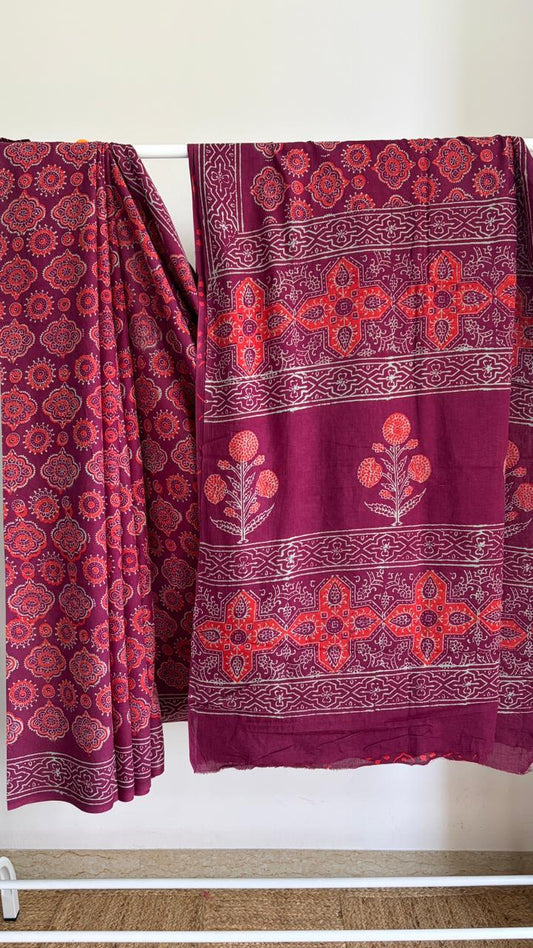 Mul Cotton Hand Block Print Saree _18