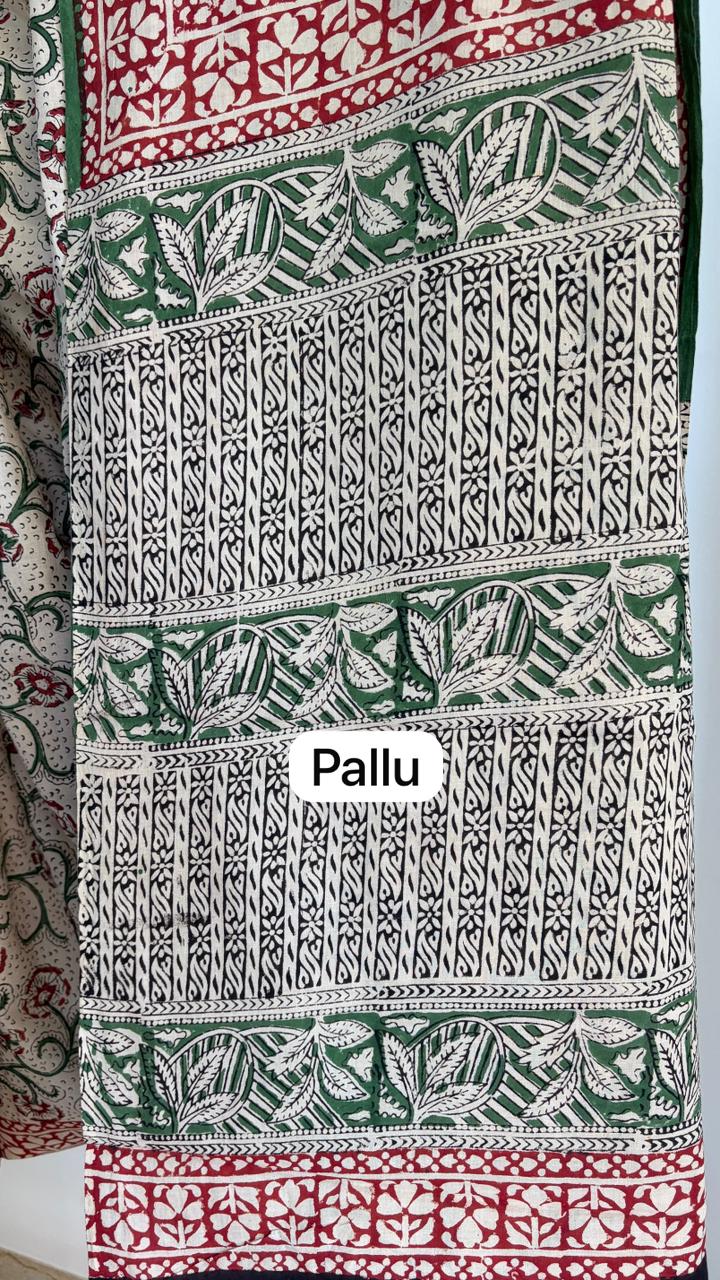 Mul Cotton Hand Block Print Saree _22